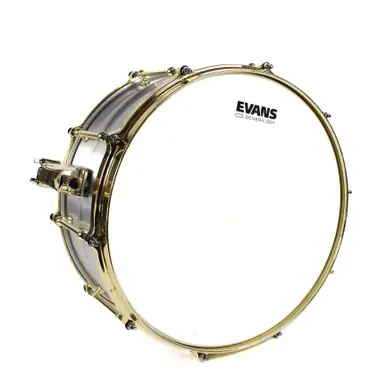Used SJC Custom STEEL SNARE 14X6.5 Metal Snare Drum 14" Reduced Price
