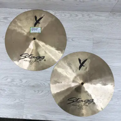 Used Stagg 14 HAND MADE Y25H HI HATS Hi Hat Cymbals 14" Express Delivery