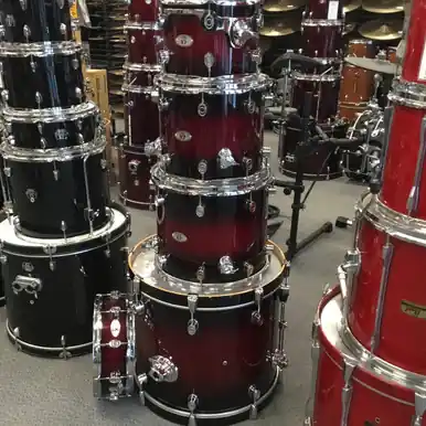 Best Seller Used PDP X7 MAPLE 5 PIECE 12 14 16 22 14 Drum Shell Kit Red
