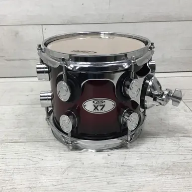 Used PDP X7 MAPLE 7X8 RED SPARKLE FADE Rack Tom Red 8" Hot Picks
