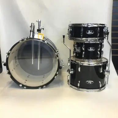 Modern Used Pearl PEARL ROADSHOW 4 PIECE W/ CYMBALS Drum Shells and Hardware Black