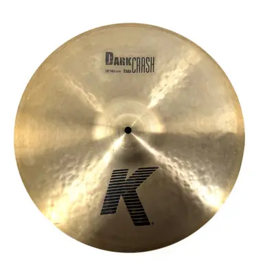 Final Sale Used Zildjian 18 K DARK THIN CRASH Crash Cymbal 18"