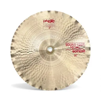 Used Paiste 2002 SOUND EDGE HI HAT 14 Vintage Hi Hat Cymbals 14" Save Now