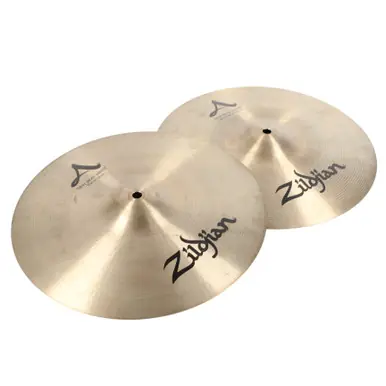 Worldwide Shipping Used Zildjian A NEW BEAT HIHATS 14 Hi Hat Cymbals 14"