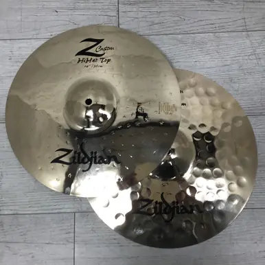 Free Returns Used Zildjian A CUSTOM HI HATS 14 PAIR 969/1290G Hi Hat Cymbals 14"