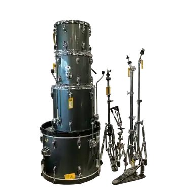 Used Tama 4PC SWINGSTAR SHELLS W/HARDWARE Drum Shells and Hardware Silver/Gray Limited Edition