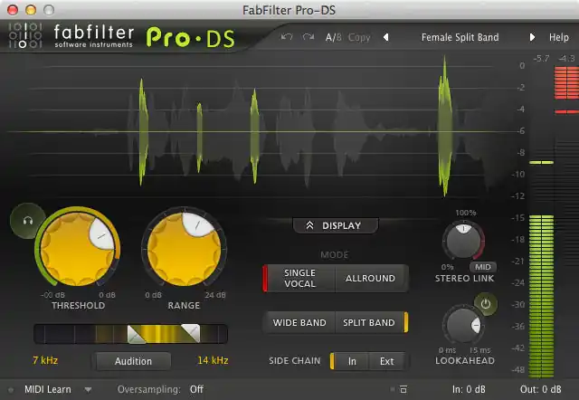 Exclusive Offer FabFilter Pro-DS De-Esser Software