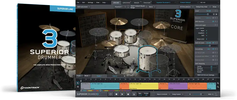 Toontrack Superior Drummer 3 Software Direct From Factory