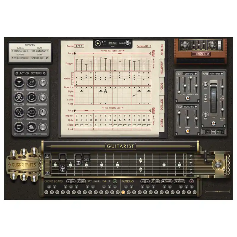 High Quality Sugar Bytes Guitarist Virtual Instrument