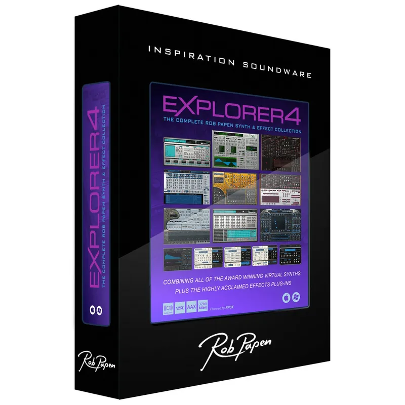 Rob Papen Explorer 4 (Upgrade From 1 Plug-In) Worldwide Shipping