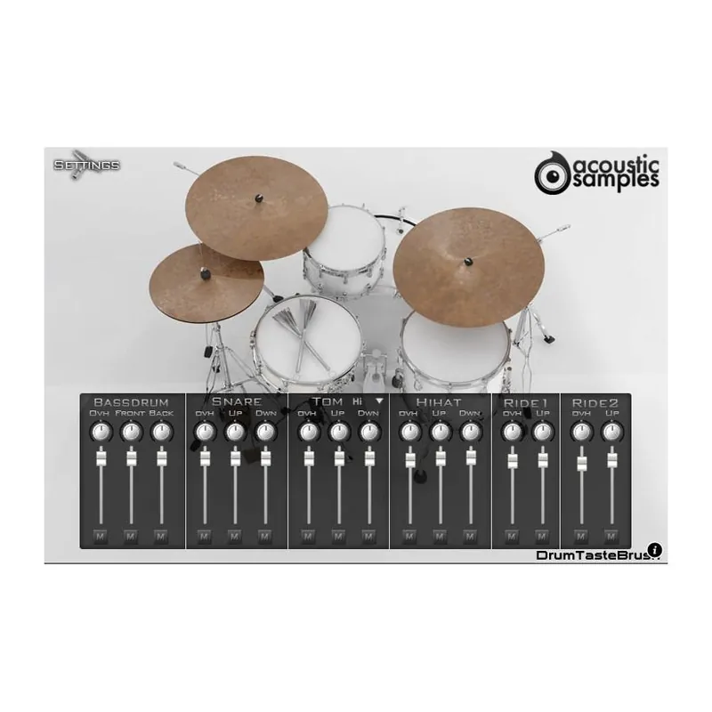 Acousticsamples DrumTasteBrush Virtual Instrument New Release