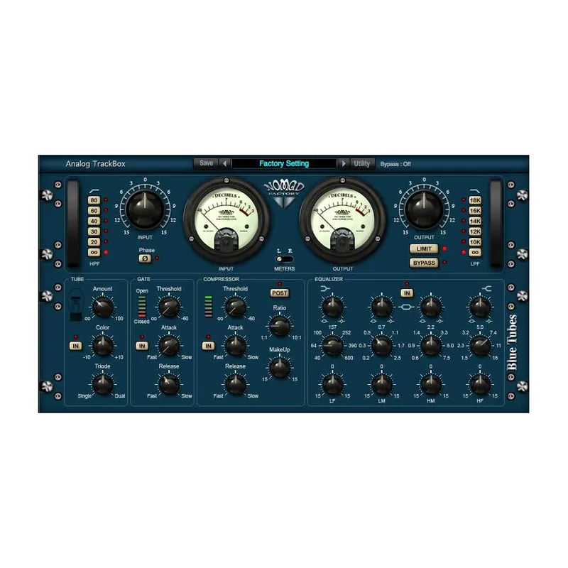Nomad Factory Blue Tubes Analog TrackBox Plug-In High Quality