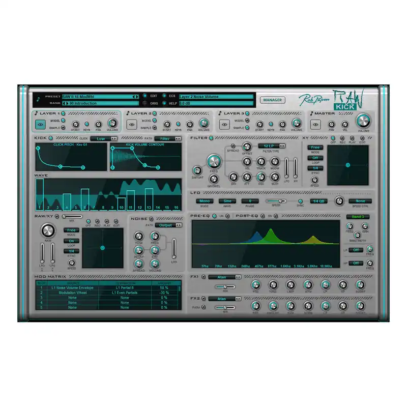 Rob Papen RAW-Kick Virtual Instrument Fan Favorite
