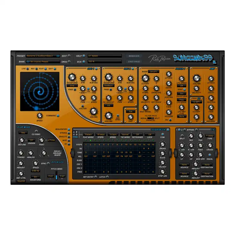 Rob Papen SubBoomBass 2 Virtual Instrument (Upgrade From SubBoomBass 1 Worldwide Shipping