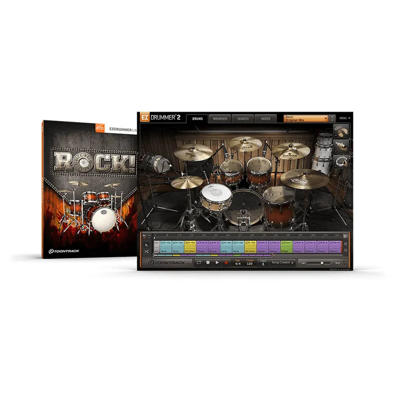 Same Day Shipping Toontrack Rock EZX Expansion for EZ Drummer
