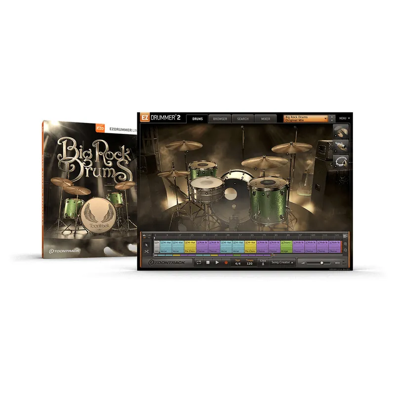 Reduced Price Toontrack Big Rock Drums EZX Expansion for EZ Drummer