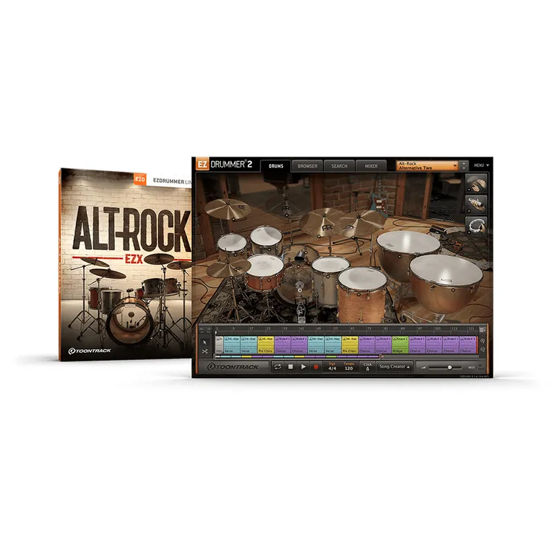 Toontrack Alt Rock EZX Expansion for EZ Drummer High Quality