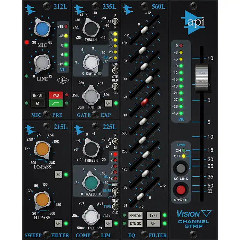 Popular Universal Audio API Vision Channel Strip