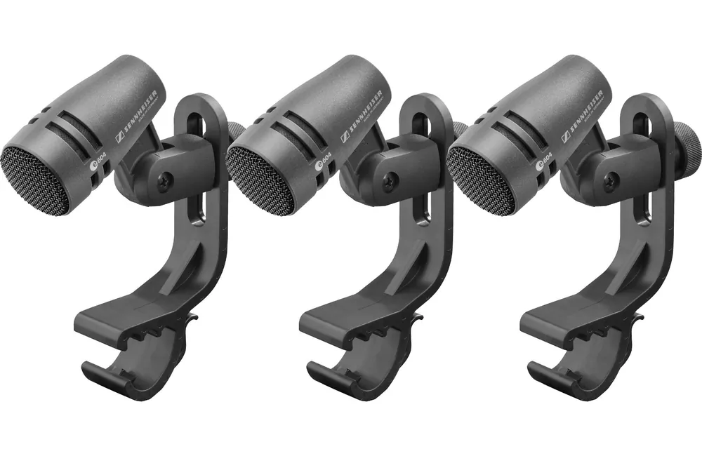 Sennheiser 3-Pack of E604 Dynamic Cardioid Clip Drum Mics Free Delivery