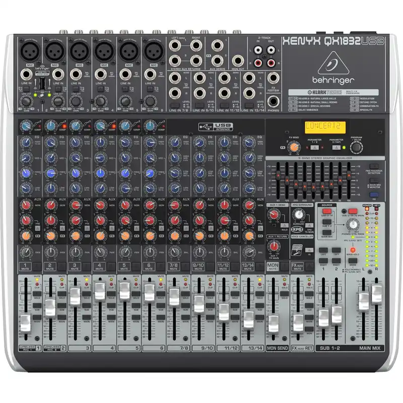 Viral Behringer Xenyx QX1832USB Premium 18-Input Mixer with USB and Effects