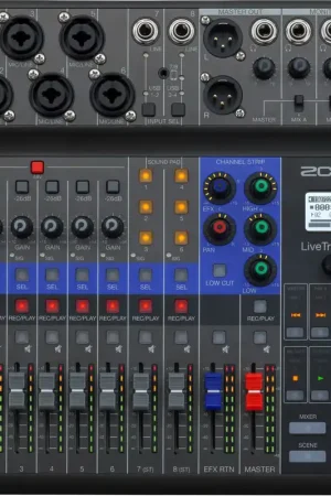 Zoom LiveTrak L-8 Rack Mountable Live Mixer/Recorder Authentic