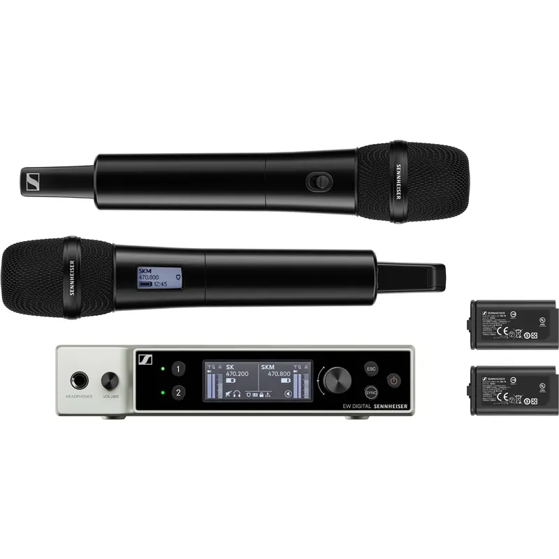 Deal Sennheiser EW-DX 835-S Set Dual Handheld Microphone System - Q1-9 Band
