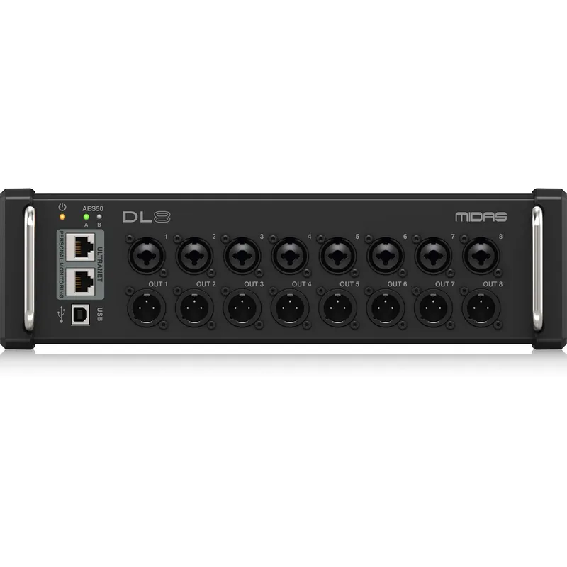 Midas DL8 PoE-Powered 8x8 Stage Box with Midas PRO Preamps Cheap