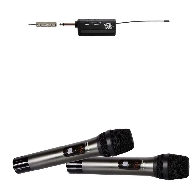 Galaxy Trek Compact UHF Dual Channel Wireless Mic Exclusive Offer