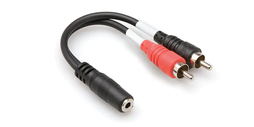 Hosa YMR-197 Y Cable 3.5mm TRS Female - RCA Weekend Sale