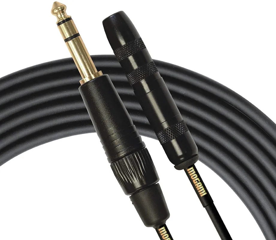 Clearance Mogami Gold 1/4" Male to Stereo 1/4" Female Headphone Extension Cable