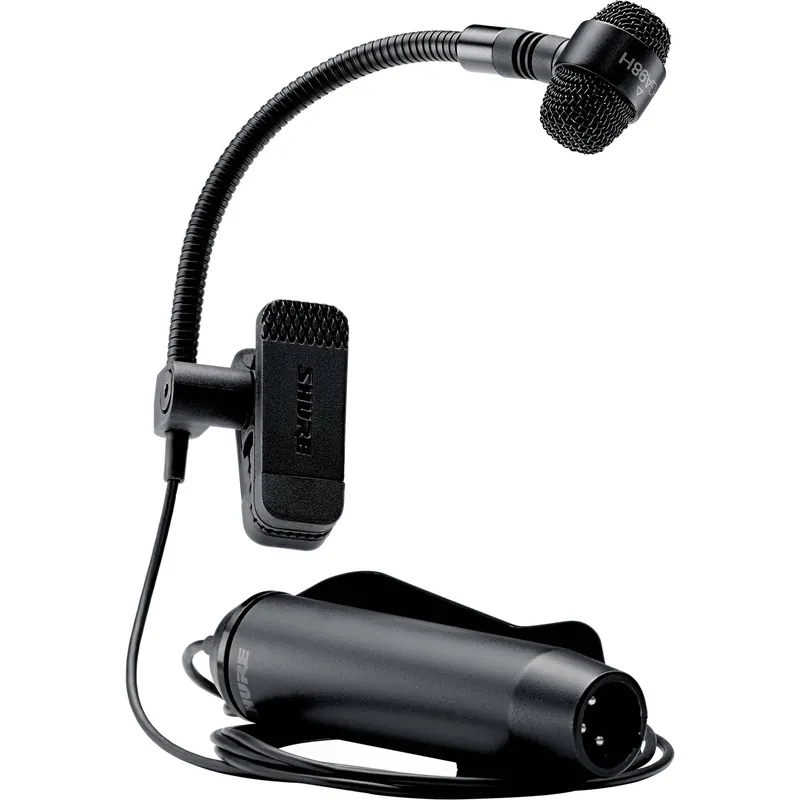 Exclusive Offer Shure PGA98H-XLR Cardioid Condenser Gooseneck Instrument Mic w/ 15ft.