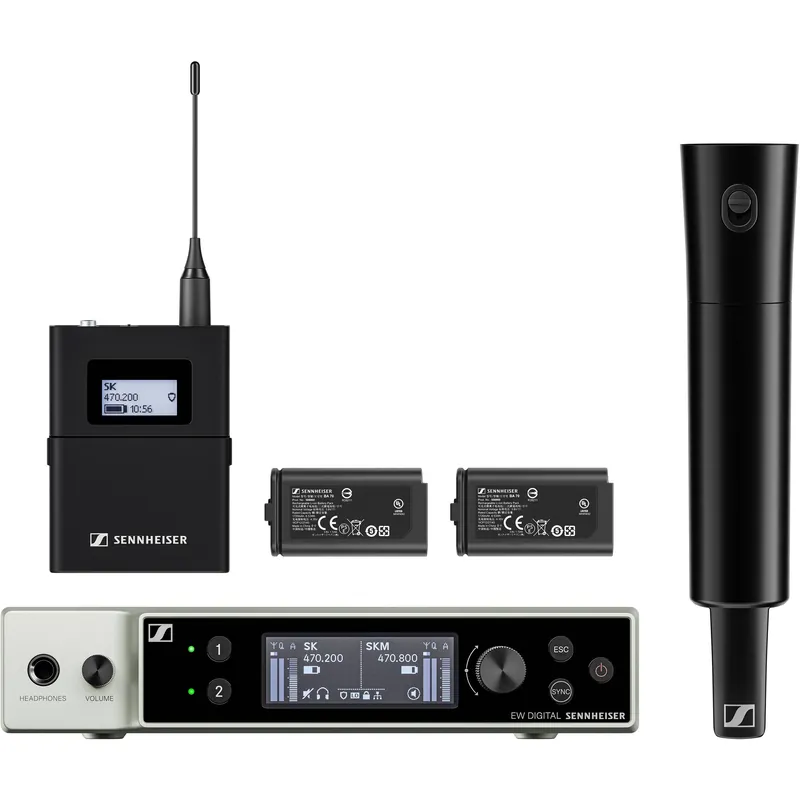 Seasonal Sale Sennheiser EW-DX SK/SKM-S Base Set Combo Wireless Handheld and Bodypac