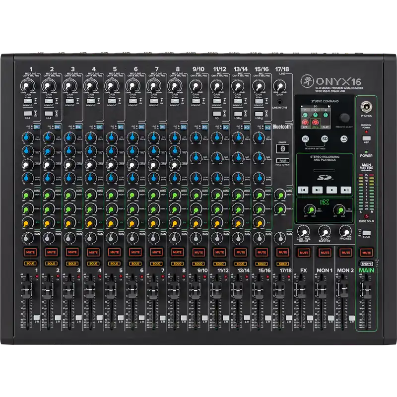 Hot Picks Mackie Onyx16 16-Channel Premium Analog Mixer with Multi-Track USB