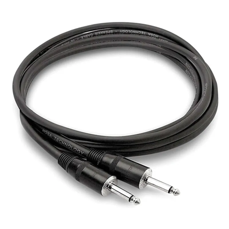 Hosa SKJ Pro Speaker Cables REAN 1/4"" TS - (30 Feet) (Black) One Day Deal