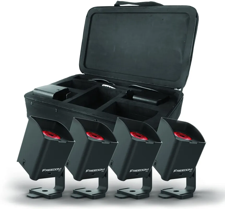 CHAUVET DJ Freedom H1 Wireless LED Wash Light System - 4 Fixtures, Bla High Quality