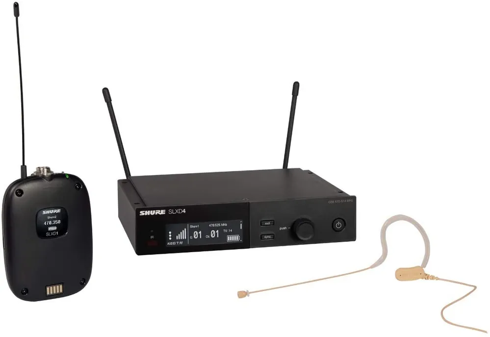 Get Yours Shure SLXD14/153T Wireless Earset Microphone System - H55 Band
