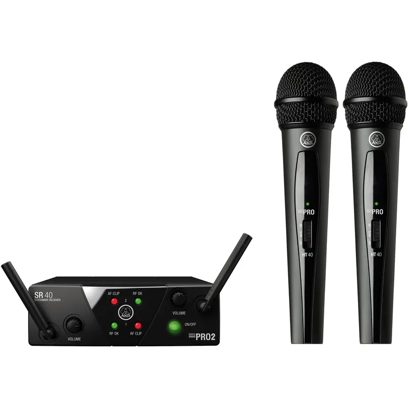 AKG WMS40 Mini Dual Vocal Set - Band US25-B-D Reduced Price