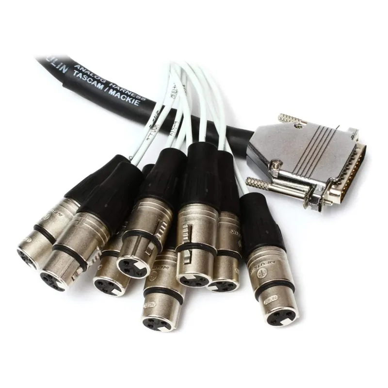 In Demand Pro Co DA88XF-20 - Analog DB25-XLRF Patch Snake, 20 Feet