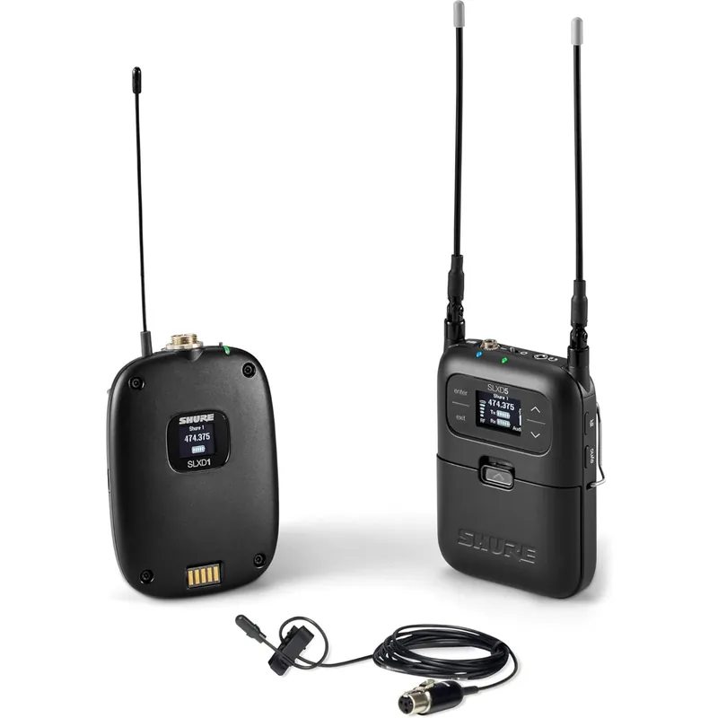 Premium Shure SLXD15/DL4B Wireless DuraPlex Omni Lavalier Mic System - G58 Fre