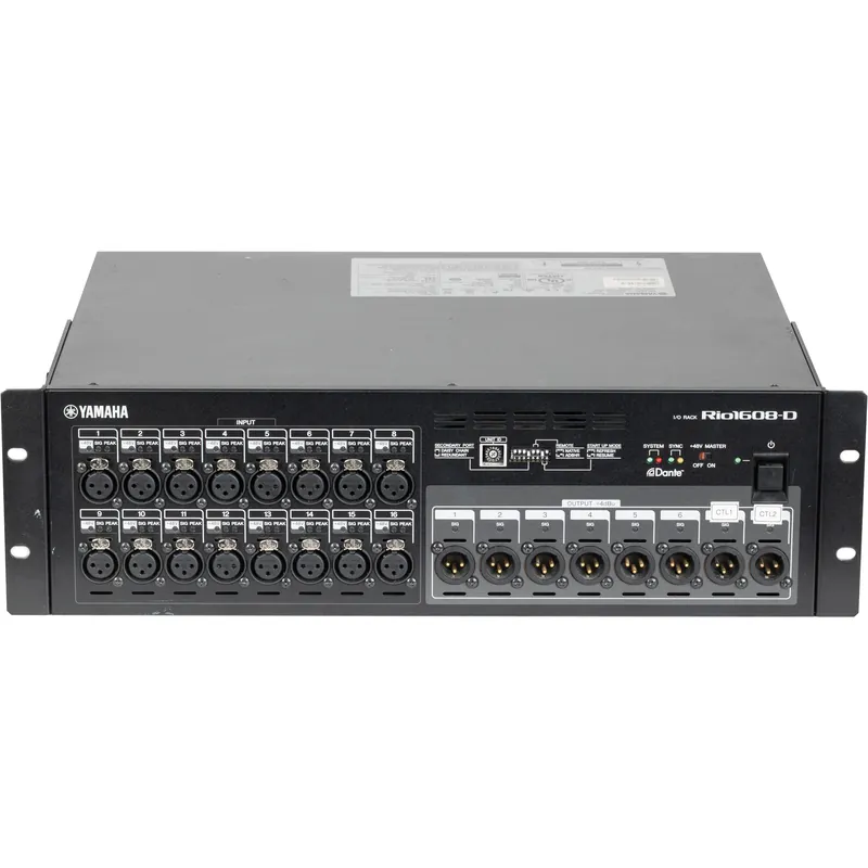 Yamaha Rio1608-D 16-input/8-output Dante Stage Box Top Rated