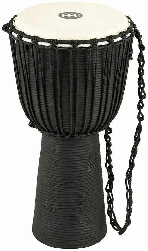 Meinl HDJ3L 12" Large Djembe in Black River Finish Direct From Manufacturer
