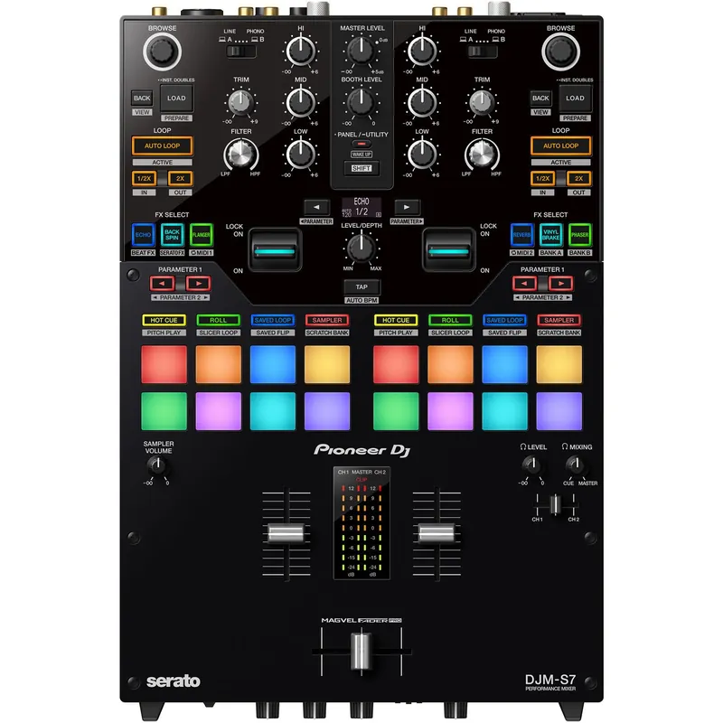 Free Returns Pioneer DJM-S7 2 Channel DJ Mixer