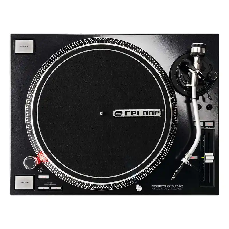Reloop RP-7000 MK2 Upper Torque Turntable System - Black Premium