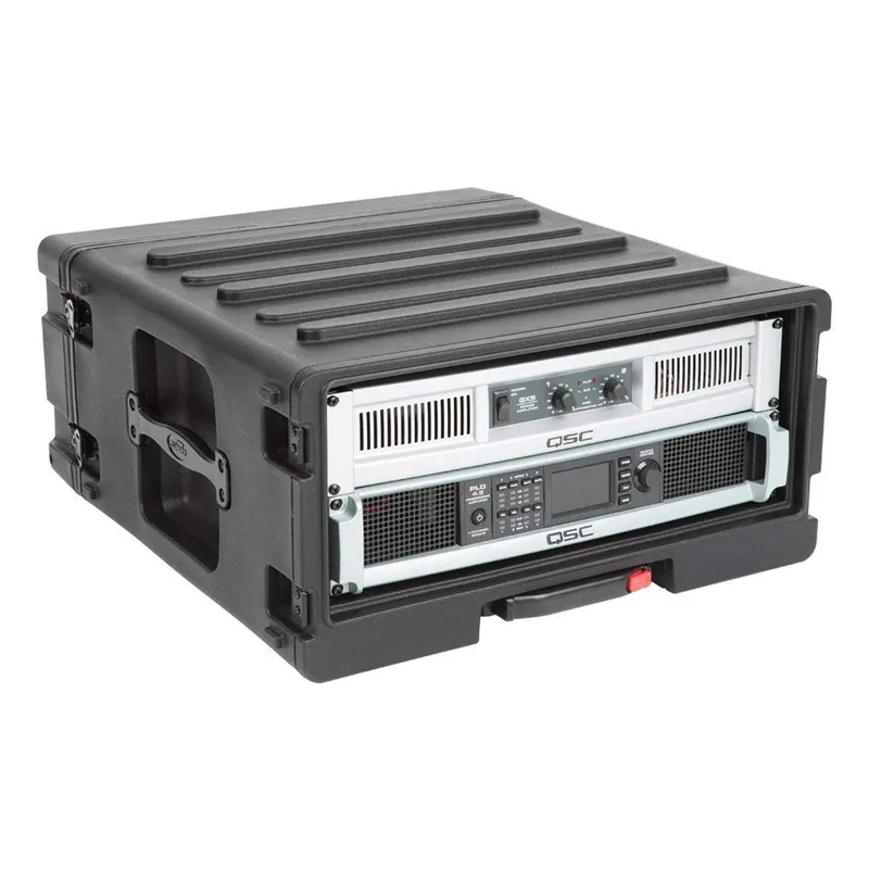 Black SKB 4U Roto Rolling Rack with Wheels Express Delivery