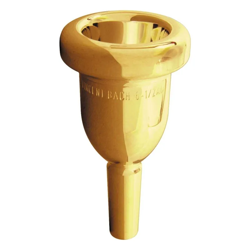 Buy Online Bach Megatone Trombone 6 1/2al Gold Small Shank Mouthpiece