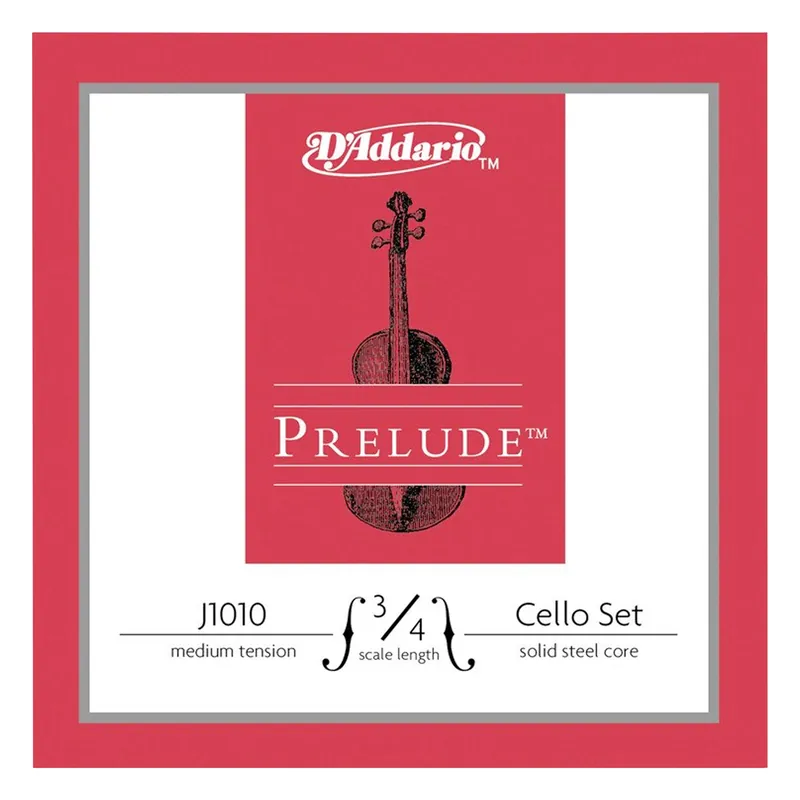 D'Addario J1010 Prelude Cello 3/4 Scale Medium Tension Fan Favorite