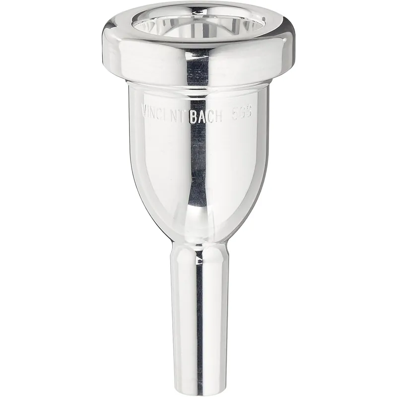 Certified BACH MEGATONE 5g Small Shank -Silver Plated Trombone Mouthpiece