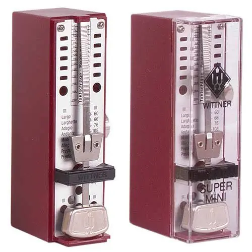 Direct From Factory Wittner 2884 Taktell Super-Mini Metronome in Ruby