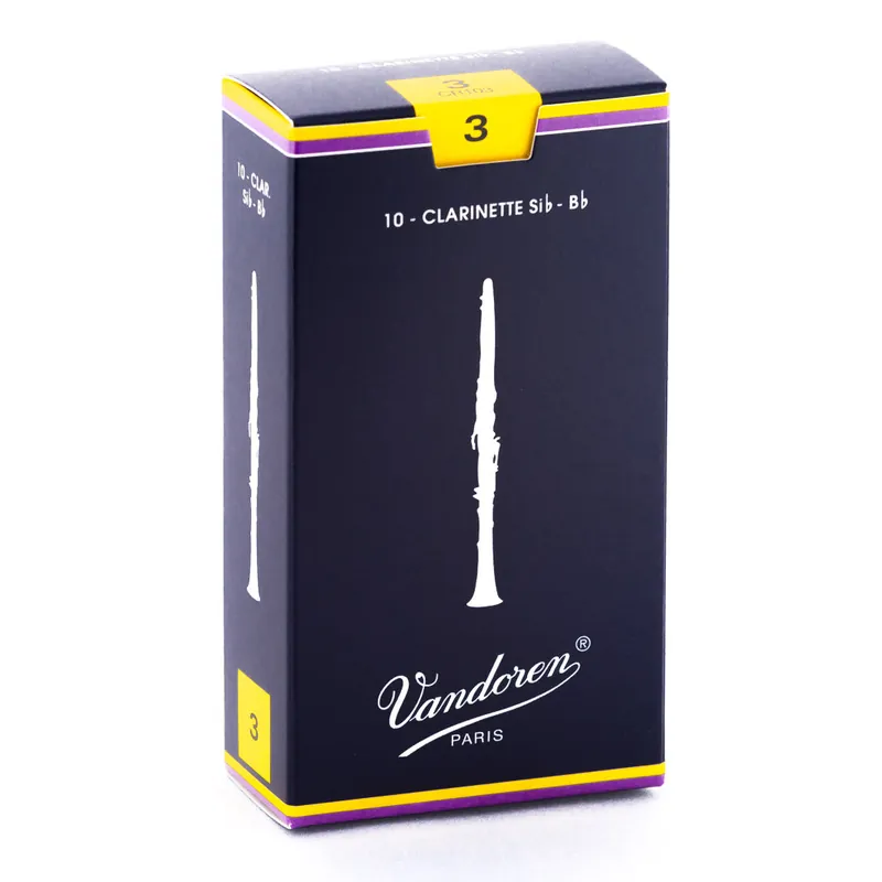 Vandoren Traditional Bb Clarinet Reeds 10-Pack #3 Strength Mega Sale