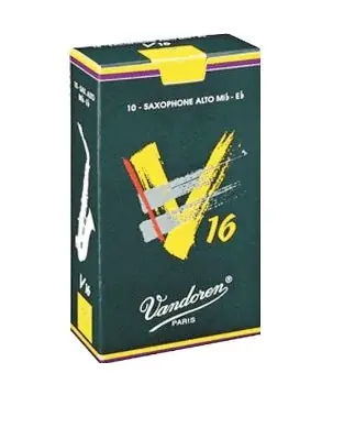 10-Pack of Vandoren 1.5 Alto Saxophone V16 Reeds Latest